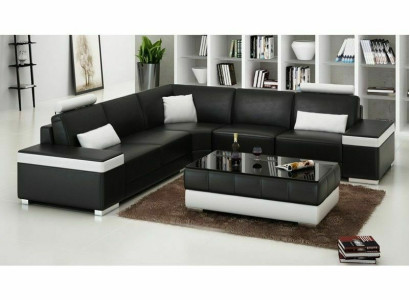 L-shape leather sofa upholstery seat couch suite corner sofa sofa couch